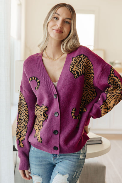 On the Prowl Tiger Cardigan